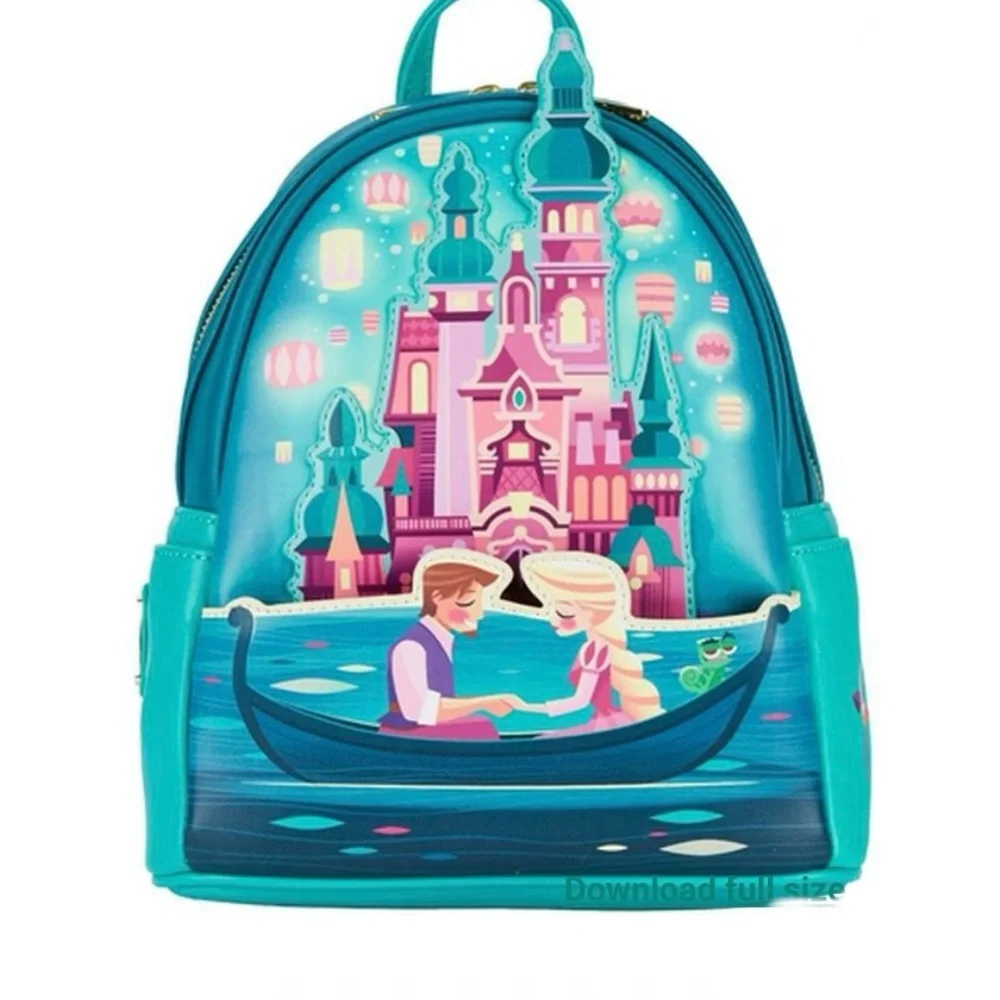 NWT Loungefly DisneyTangled Rapunzel Glow inthe DarkCastle Mini Backpack - Picture 8 of 8